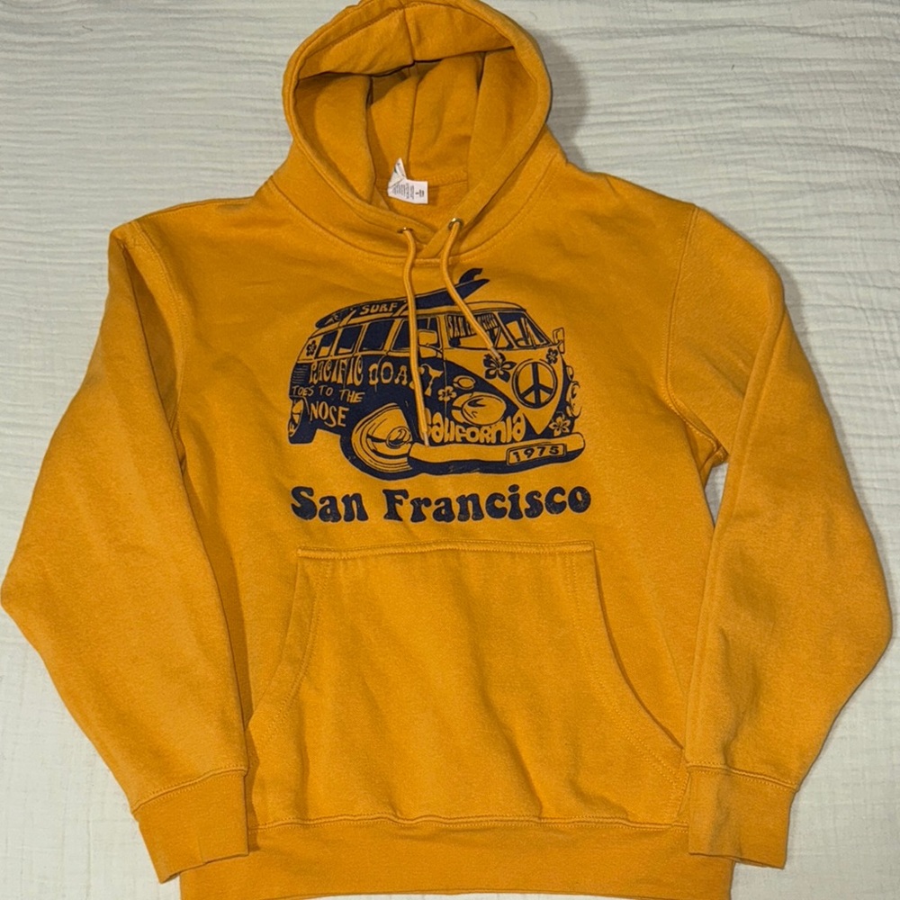 San Francisco Graphic Hoodie - Mustard Yellow